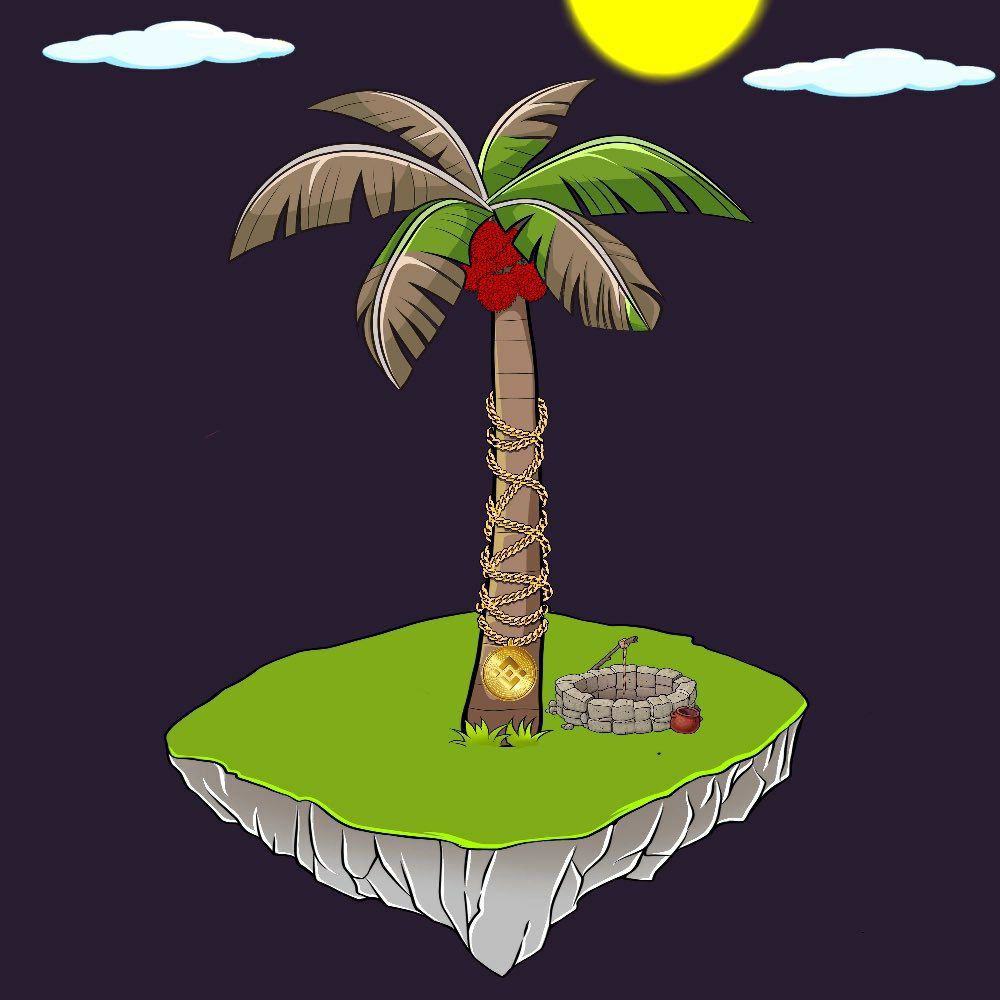 Floating Palm — Golden Chains