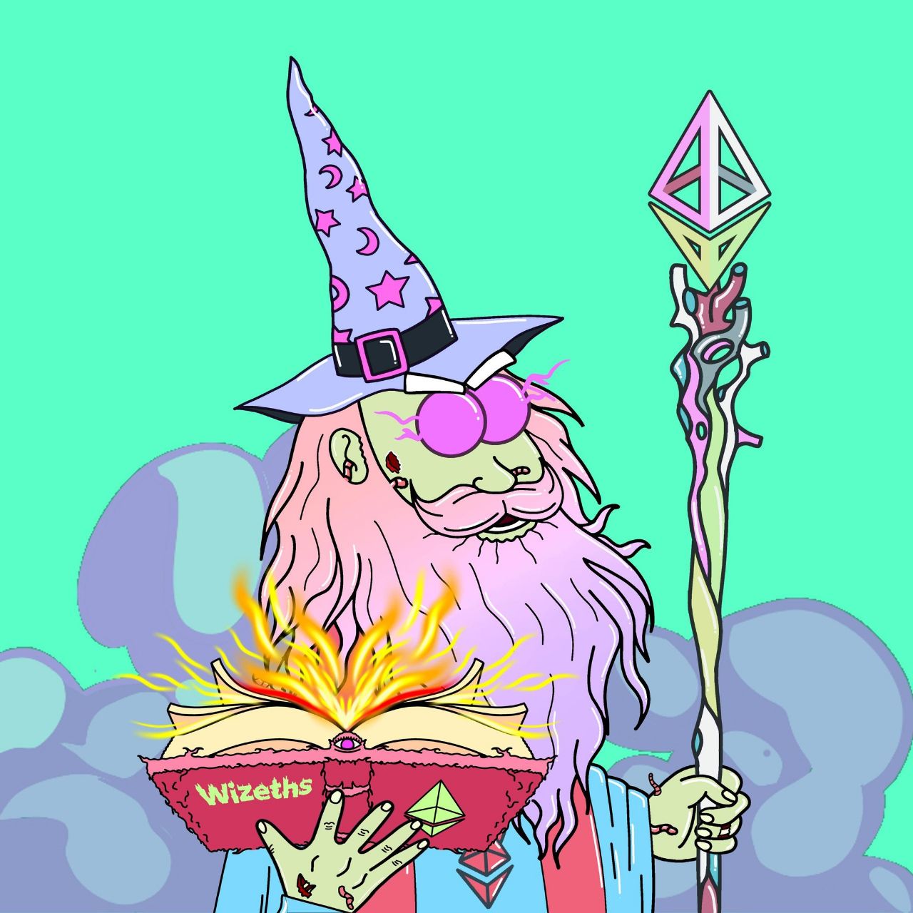 Wizard Eth — Pink Flame