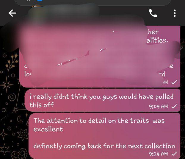 Repeat client on trait detail